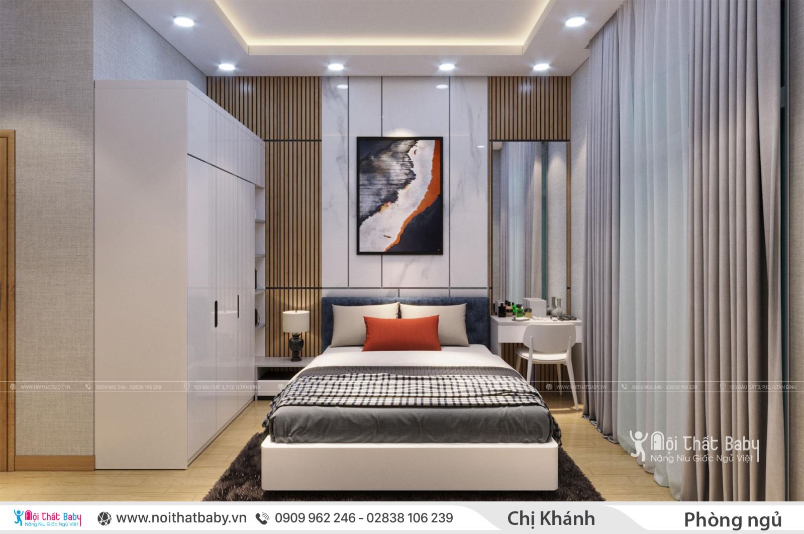 Tham khảo mẫu phòng ngủ đẹp hiện đại mới nhất